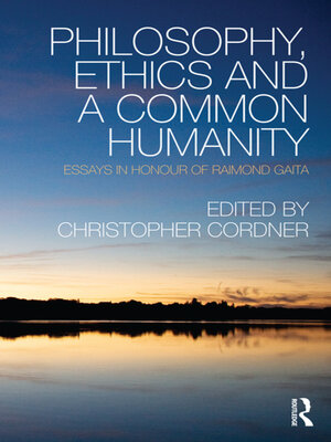 cover image of Philosophy, Ethics and a Common Humanity